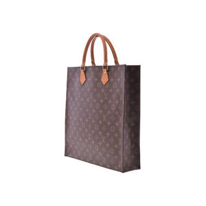 Louis Vuitton Bag Tote Monogram Brown Plat Sac Leather